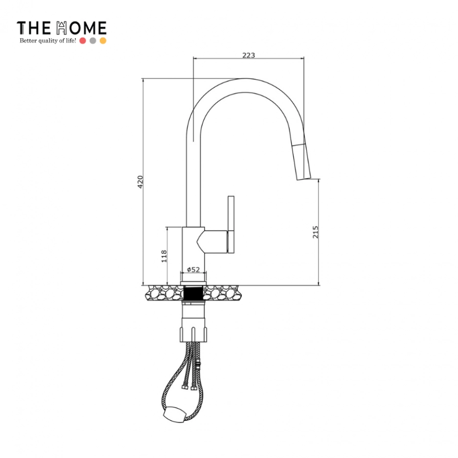 vòi rửa dây rút